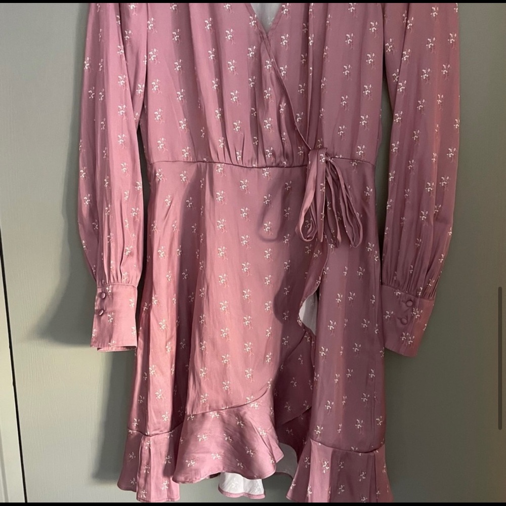 PAIGE Pink Ruffled Tiered Mini Dress - Picture 8 of 11